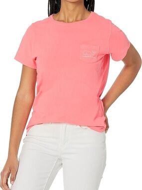 Vineyard Vines  Women’s hot pink pocket T-Shirt